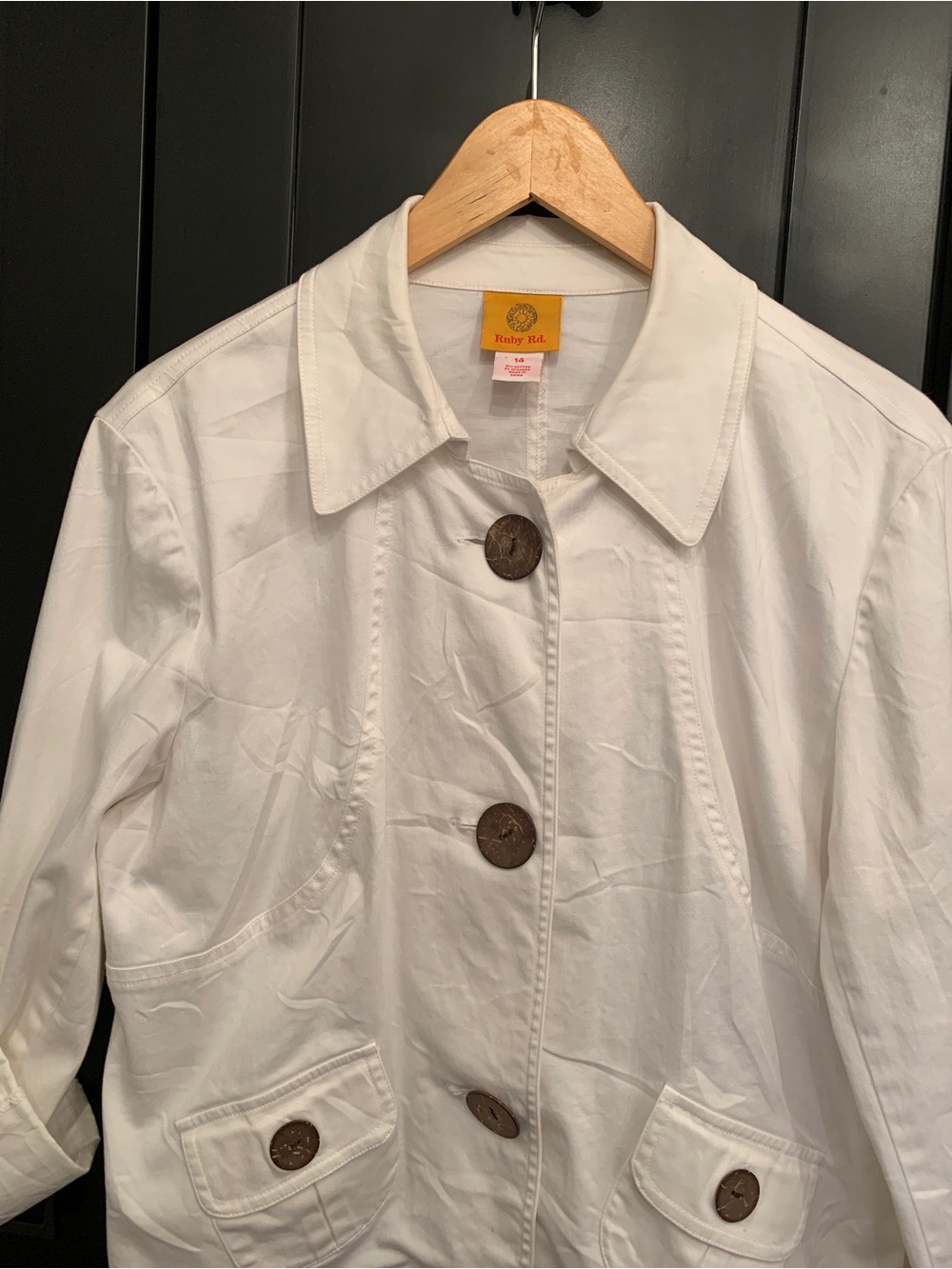 Ruby Rd. White Button-Front Utility Jacket - Picture 8 of 12